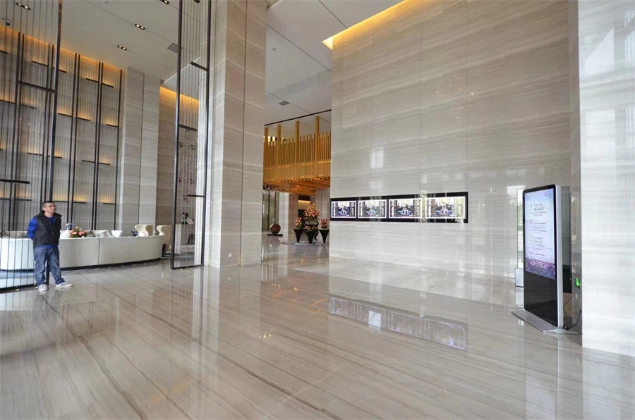 white wooden marble LOBBY FLOOR white wooden marble LOBBY FLOOR
