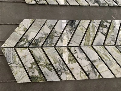 बाथरूम संगमरमर हेरिंगबोन टाइल