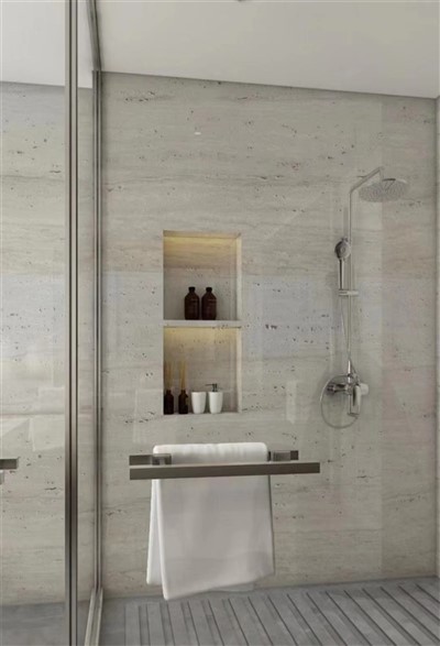 मैट ट्रैवर्टीन टाइल्स