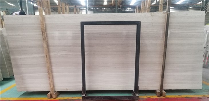 Wooden White Marble Slabs